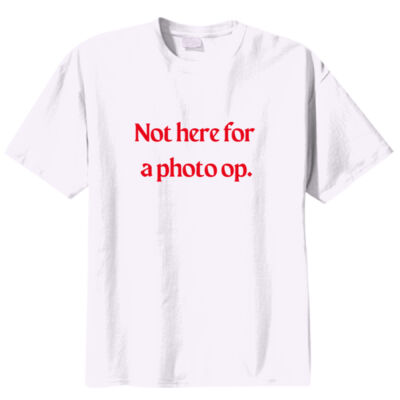 Not here for a photo op. Thumbnail